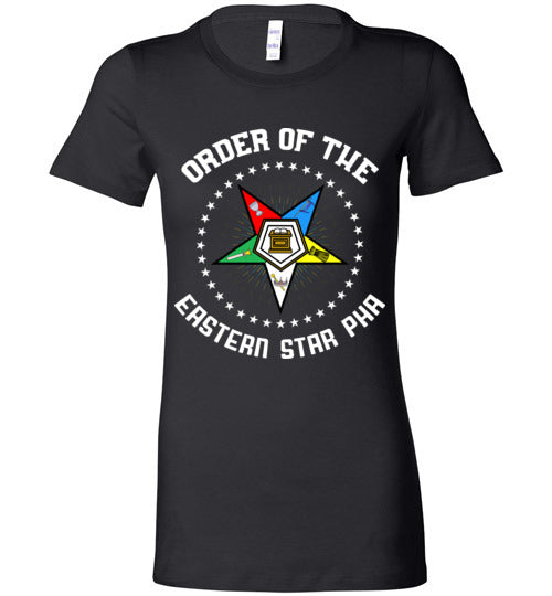 Order of the Eastern Star PHA Bella Ladies Cut T Shirt