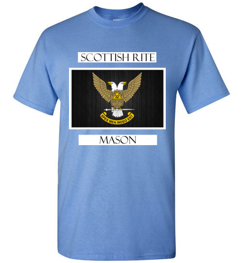 Scottish Rite 32nd Degree Mason Labels T Shirt Wings Up