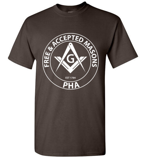 Free & Accepted Masons PHA T Shirt Prince Hall Masonic 1784 Tee