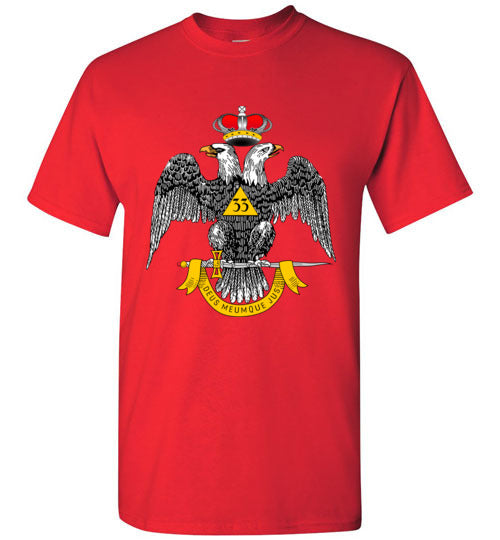 Scottish Rite 33rd Degree Wings Down Masonic T-Shirt