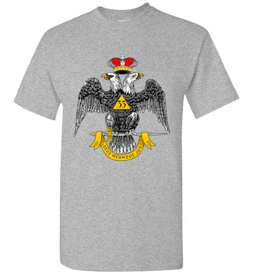 Scottish Rite 33rd Degree Wings Down Masonic T-Shirt