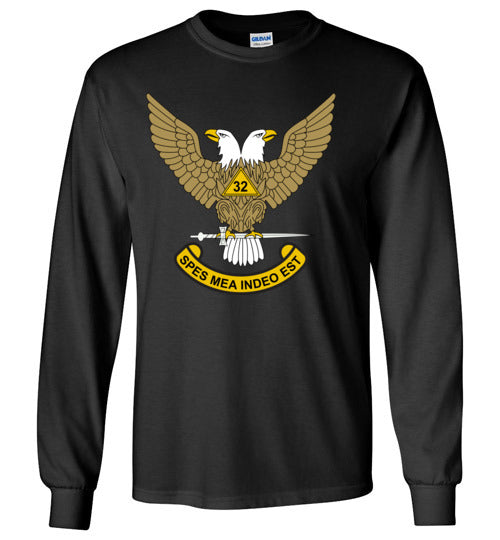 Scottish Rite 32nd Degree Mason Wings Up Long Sleeve Shirt