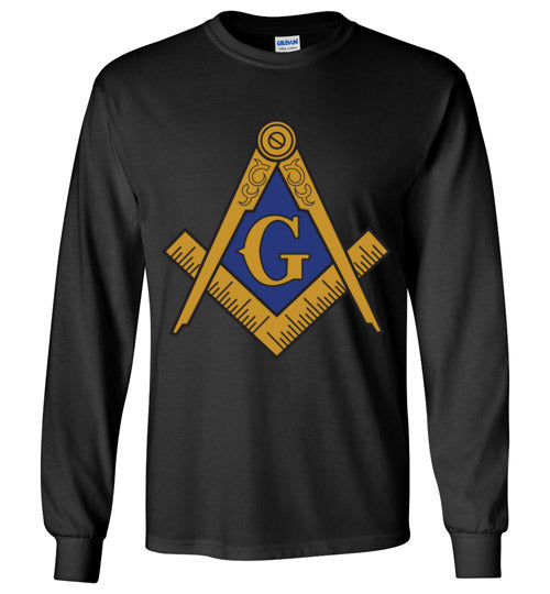 Master Mason Blue Gold Long Sleeve Shirt