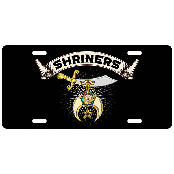 Shriners Beam License Plate