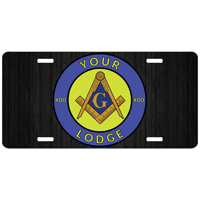 Custom Masonic License Plate