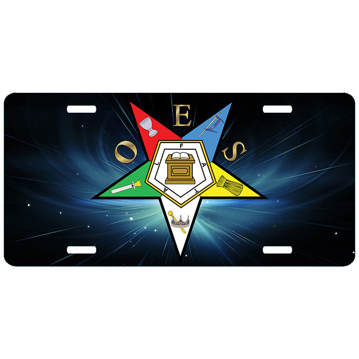 Space Order of the Eastern Star License Plate OES Tag