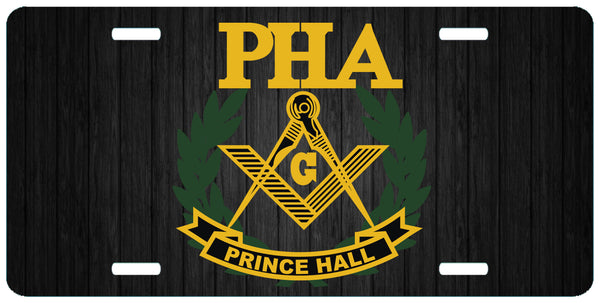 Prince Hall Masonic License Plate PHA Tag