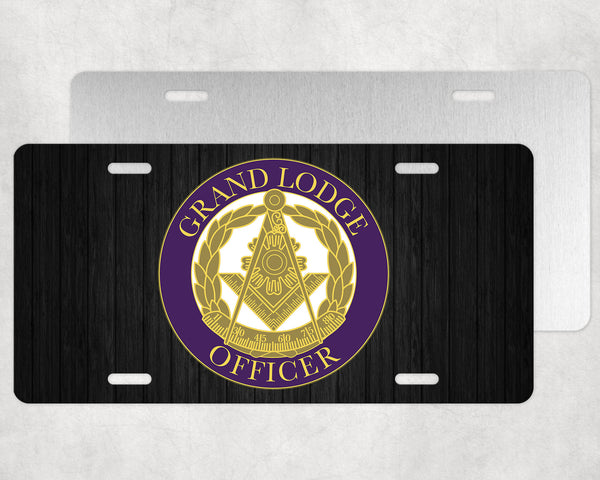 Masonic Grand Lodge Officer License Plate Mason Tag