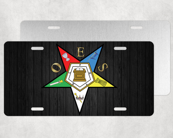Order of the Eastern Star License Plate Tag OES