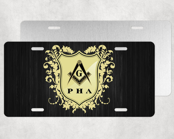 PHA Crest Masonic License Plate Prince Hall