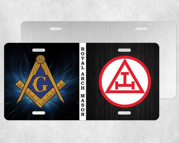 Mason Royal Arch Split Masonic License Plate