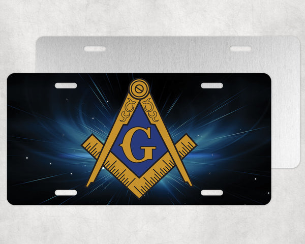 Masonic Space License Plate