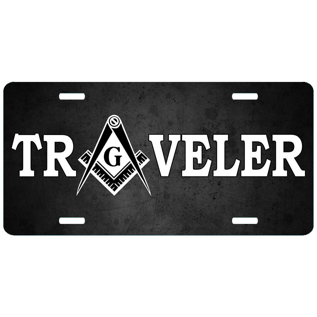Traveler Masonic License Plate Mason Auto Tag