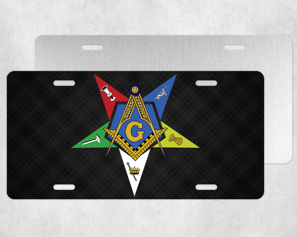 Worthy Patron License Plate OES Masonic